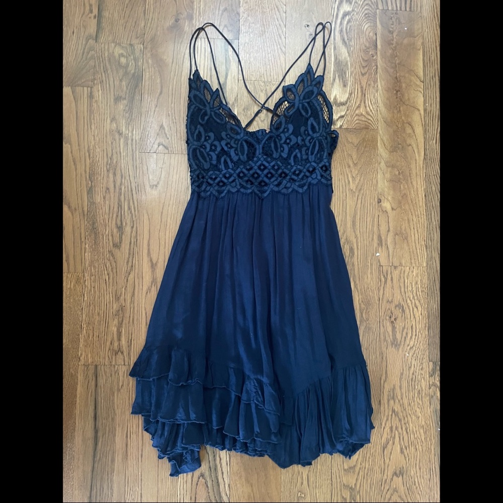 FP One Adela Slip Dress in Navy